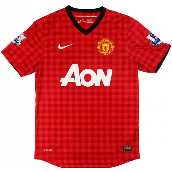 Camiseta Manchester United Replica Primera Ropa Retro 2012 2013 Rojo